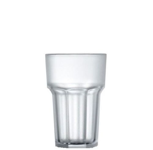 Glas Heilmittel Hoch 29 cl. Kunststoff. Dieses transparente Milchglas kann bedruckt werden